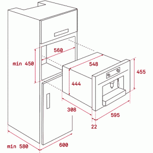 Кофемашина Teka CLC 835 MC White схема установки