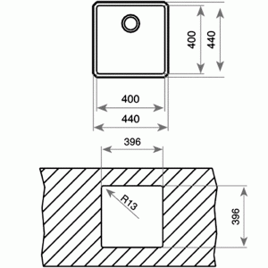 Мойка Teka BE LINEA RS15 40.40 схема установки