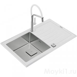 Мойка Teka DIAMOND RS15 1B 1D 86 White