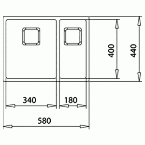 Мойка Teka FLEXLINEA RS15 2B 580 схема установки