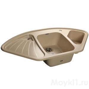 Мойка GranFest Corner GF-C1040E Бежевый