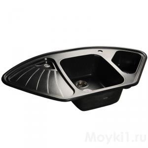 Мойка GranFest Corner GF-C1040E Черный