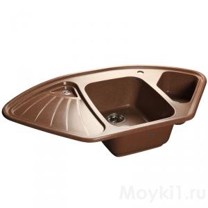 Мойка GranFest Corner GF-C1040E Терракот
