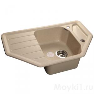 Мойка GranFest Corner GF-C800E Бежевый