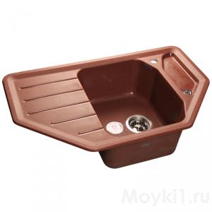 Мойка GranFest Corner GF-C800E Красный марс