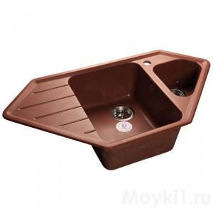Мойка GranFest Corner GF-C950E Красный марс