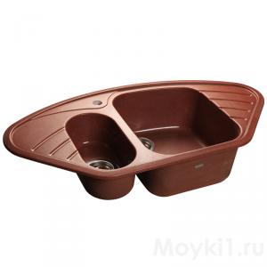 Мойка GranFest Corner GF-C960E Красный марс