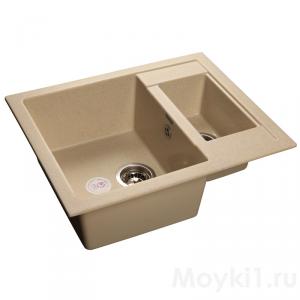 Мойка GranFest Quadro GF-Q610K Бежевый