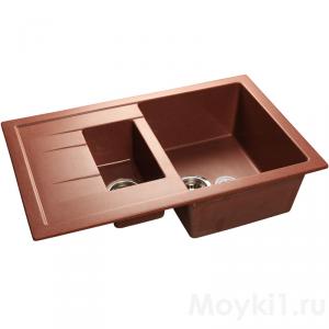 Мойка GranFest Quadro GF-Q775KL Красный марс