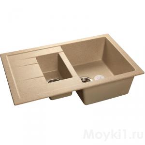 Мойка GranFest Quadro GF-Q775KL Песочный