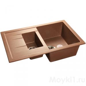 Мойка GranFest Quadro GF-Q775KL Терракот