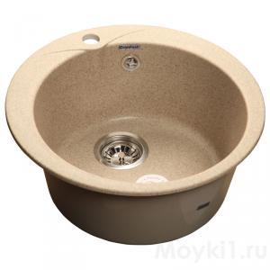 Мойка GranFest Rondo GF-R480 Песочный