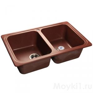 Мойка GranFest Standart GF-S780K Красный марс