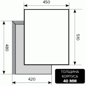 Варочная панель Lex GVG 430 BL схема установки