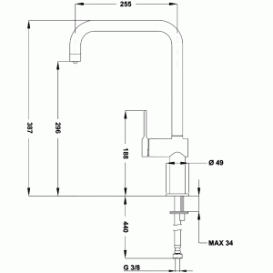 Смеситель Teka E-Pure EP 915 Хром схема установки