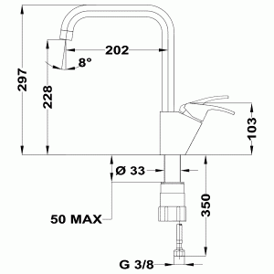 Смеситель Teka MTP 994 Хром схема установки