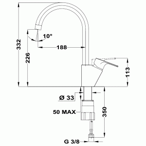 Смеситель Teka MTP 995 Хром схема установки