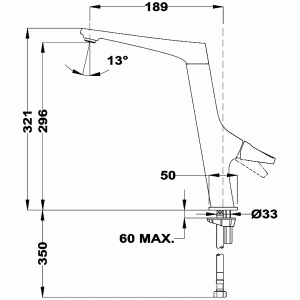 Смеситель Teka SN 915 Хром схема установки