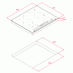Варочная панель Teka IZC 64630 MST STONE GREY схема установки