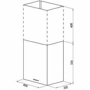 Кухонная вытяжка MAUNFELD Box Push 40 нержавеющая сталь-схема-установки