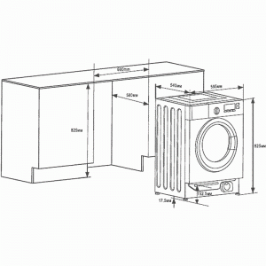 Встраиваемая стиральная машина с сушкой и инвертором MAUNFELD MBWM1486S-схема-установки