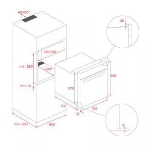 Духовой шкаф TEKA STEAMCHEF HLB 8550 SC NIGHT RIVER BLACK