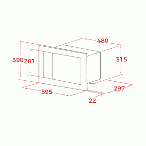 Микроволновая печь встраиваемая TEKA ML 8210 BIS WHITE MARBLE схема установки
