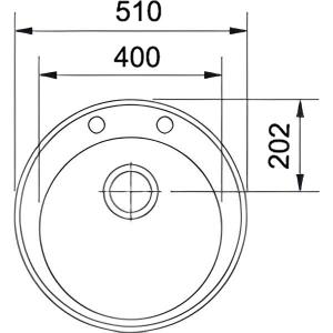 Мойка Franke Ronda ROG 610-41 Графит схема установки