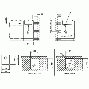 Мойка Teka TOP LINEA R15 34.40 схема установки