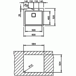 Мойка Teka ZENIT R15 1B схема установки