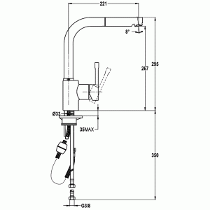 Смеситель Teka ARK 938 схема установки