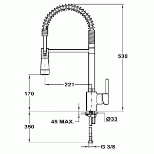 Смеситель Teka ARK 939 Хром схема установки