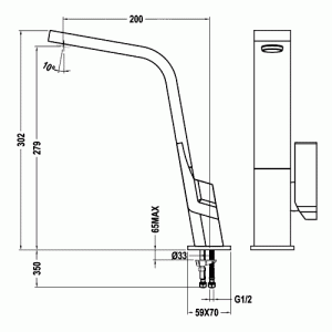 Смеситель Teka IC 915 схема установки