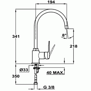 Смеситель Teka IN 995 Хром схема установки