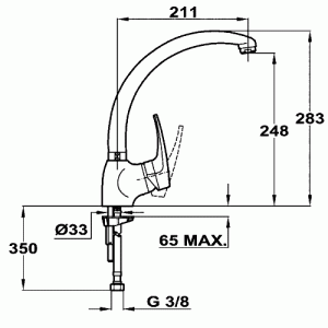 Смеситель Teka MB2 914 Хром схема установки