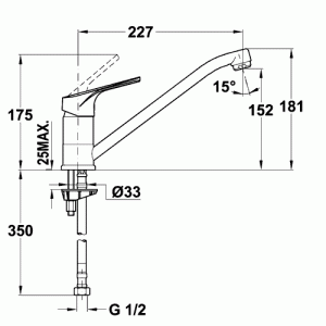 Смеситель Teka MTP 913 Черный металлик схема установки