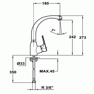 Смеситель Teka MTP 915 Хром схема установки