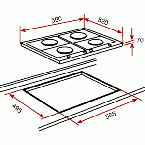 Варочная панель Teka EW 60 4G AI AL CI NAT