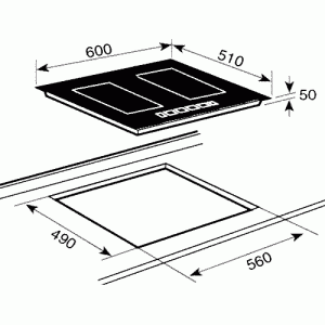 Варочная панель Teka IPF 641 схема установки