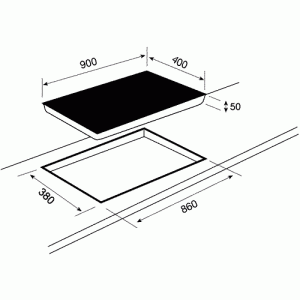 Варочная панель Teka IR 9400 HS схема установки
