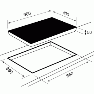 Варочная панель Teka IR 942 HS схема установки