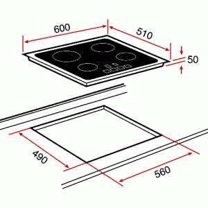 Варочная панель Teka IB 6310 схема установки