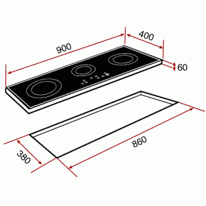 Варочная панель Teka TR 941 HZ схема установки