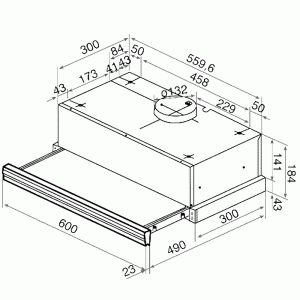  Вытяжка Teka CNL3-2002 чёрная схема установки