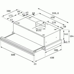 Вытяжка Teka CNL 6415 WH схема установки