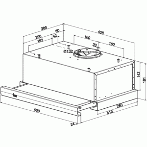 Вытяжка Teka TL1-52 STAINLESS STEEL схема установки